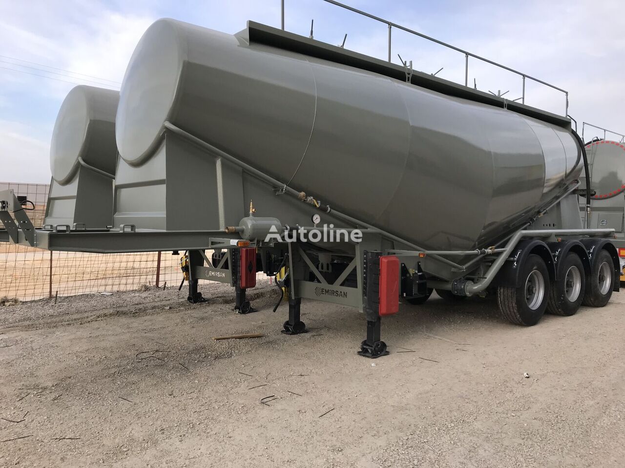 nový cisterna na cement Emirsan 2024 Cement Tanker from Factory, 3 Pcs, 30 m3 Ready for Shipment