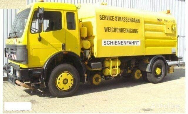 zametacie vozidlo Mercedes-Benz SK 1820 4x2 Schienenreinigungs Kehrmaschine RAIL