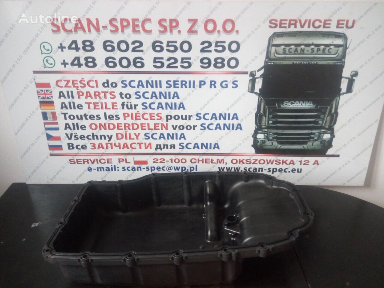 olejová vaňa Scania 2102851, 2362030 na ťahača Scania P R G S