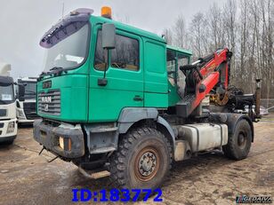 nákladné auto na prepravu dreva MAN 18.410 4x4 + Epsilon Palfinger SRX39