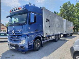 nákladné auto na prepravu zvierat Mercedes-Benz Actros 2551 + príves na prepravu zvierat