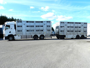 nákladné auto na prepravu zvierat Renault T520 + príves na prepravu zvierat