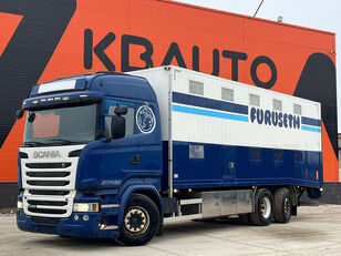 nákladné auto na prepravu zvierat Scania R 490 6x2*4 RETARDER / BOX L=8043 mm