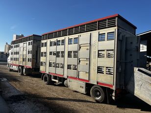 nákladné auto na prepravu zvierat Scania R500 V8 + príves na prepravu zvierat
