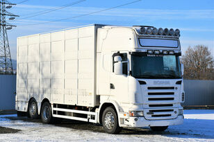 nákladné auto na prepravu zvierat SCANIA R500 6x2 Élőállatszállító