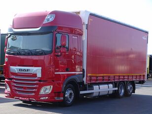 nákladne vozidlo s posuvnou plachtou DAF XF 480 / SUPER SPACE CAB / CURTAINSIDER - 60 M3 / 7,75 M / EURO