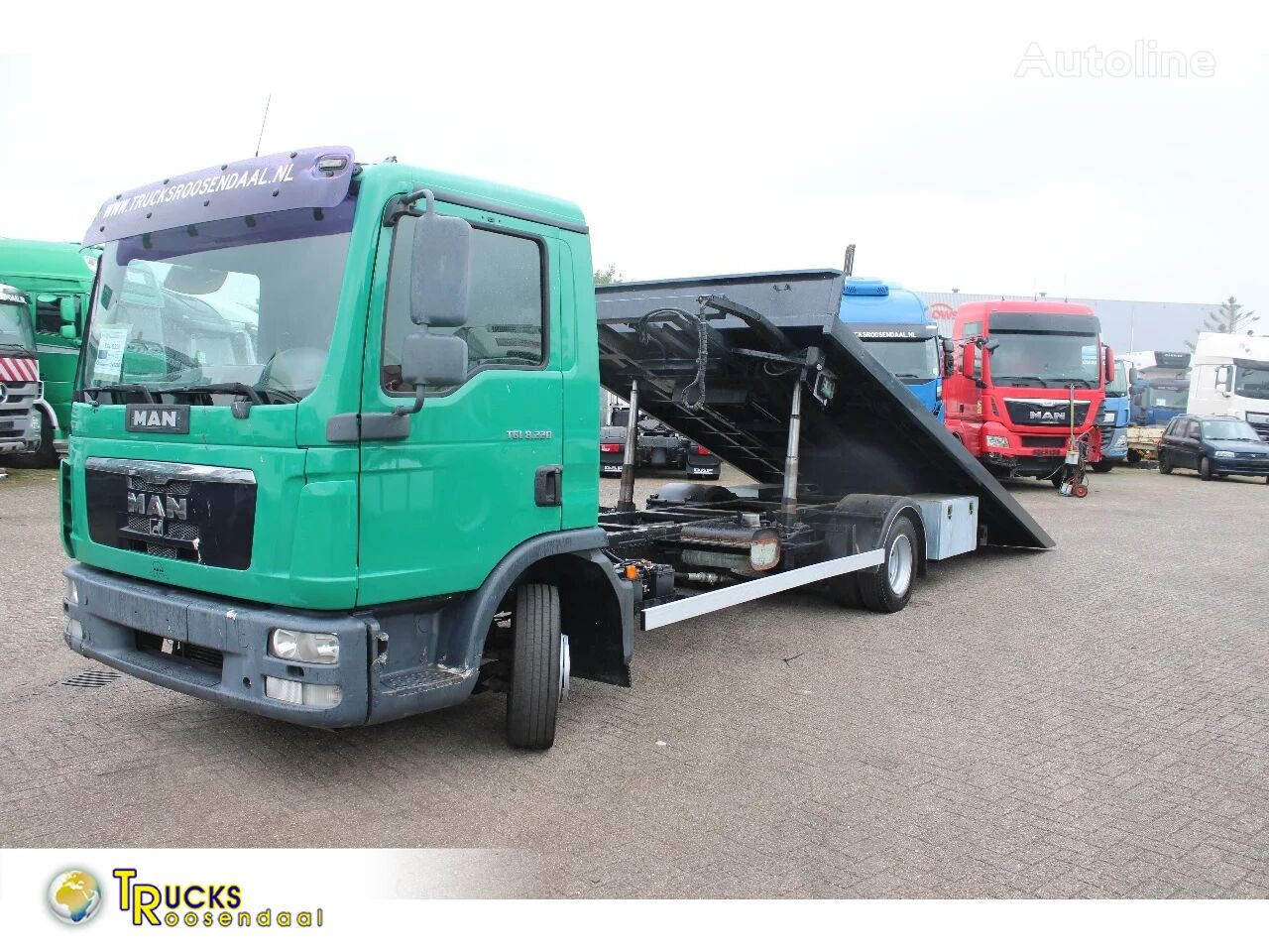 nákladné vozidlo na prepravu automobilov MAN TGL 8.220 + EURO 5 + MANUAL+ CAR TRANSPORTER + PTO