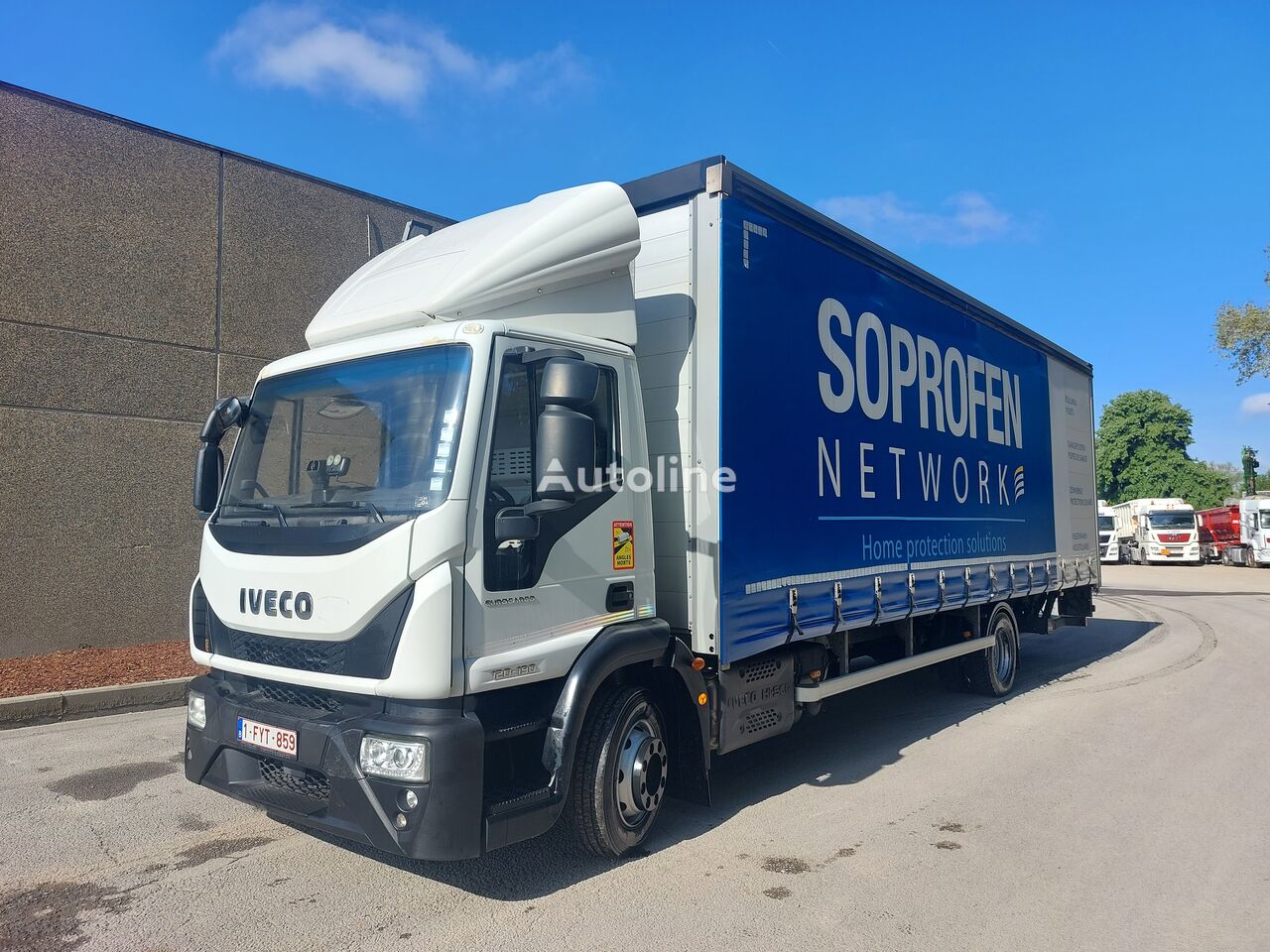 nákladne vozidlo s posuvnou plachtou IVECO EUROCARGO 120-190P ERO6 LBW