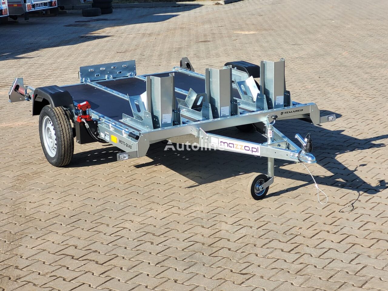 nový príves na prepravu motocyklov MotoQuad 2616 trailer  246 x 160cm 750kg