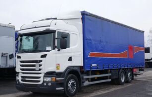 valník s plachtou Scania G 320 6X2 / FIRANKA/ STANDARD / AUTOMAT / EURO 6 / OŚ PODNOSZONA